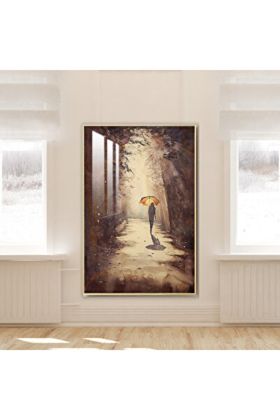 Marktna لوحة جدارية خشبية فاخرة مع برواز فضي و طبقة من الاكرليك الشفاف