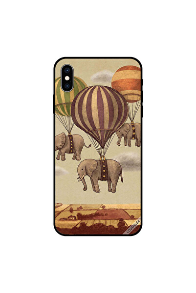 Covernex غطاء حماية لجهاز iPhone X بنقشة فيلة مع بالونات