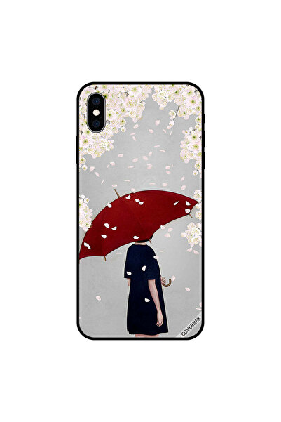 Covernex غطاء حماية لهاتف iPhone XS MAX بطبعة فتاة تحت المظلة