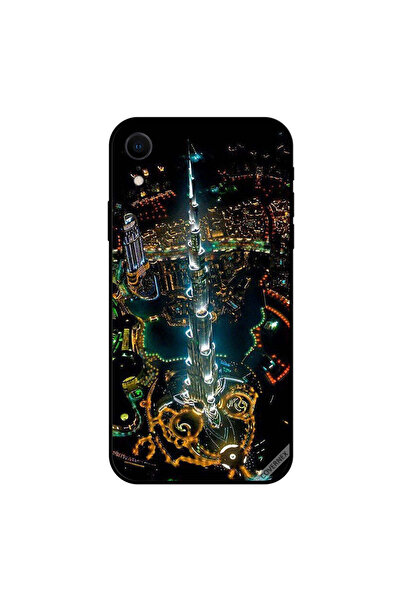 Covernex غطاء حماية iPhone XR بمنظر وسط المدينة من السماء