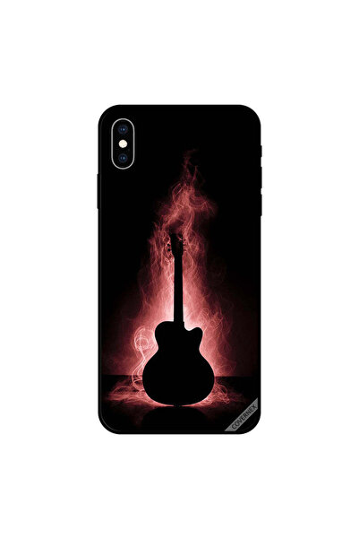 Covernex غطاء حماية لجهاز iPhone X بنقشة انعكاس الجيتار في الظلام