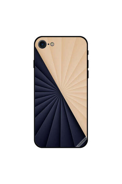 Covernex غطاء حماية لجهاز iPhone 7 بنقشة دوارة باللونين الكريمي والأسود