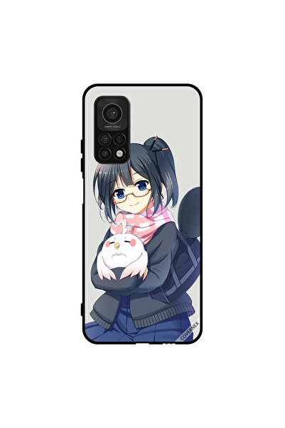 Covernex غطاء حماية لهاتف شاومي مي 10 تي برو 5 جي، فتاة تحمل حيوانًا أليفًا