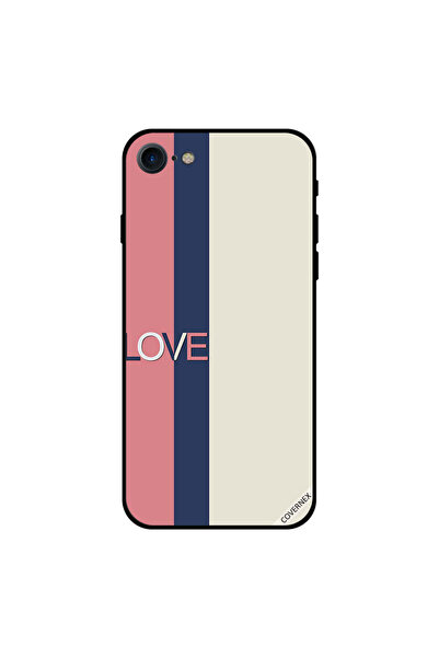Covernex غطاء حماية لجهاز iPhone 8 بخطوط وردية وسوداء