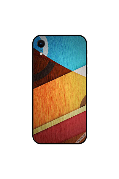 Covernex غطاء حماية لجهاز iPhone XR بنمط شعر متعدد الألوان