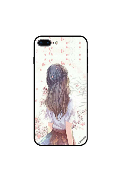 Covernex غطاء حماية لهاتف iPhone 8 Plus بطبعة فتاة لطيفة في تفكير عميق