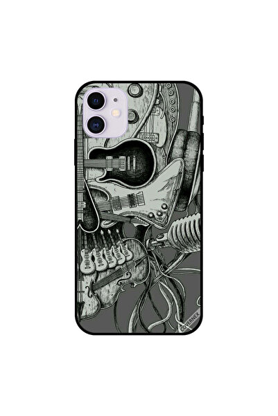Covernex غطاء حماية لجهاز iPhone 11 برسومات جمجمة موسيقية