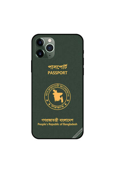 Covernex غطاء حماية لجهاز iPhone 11 Pro Max بطبعة جواز سفر بنغلاديش