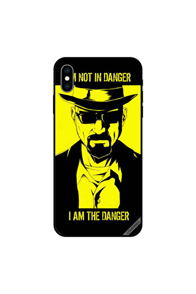 Covernex غطاء حماية لجهاز iPhone XS MAX أنا الخطر أسود وأصفر