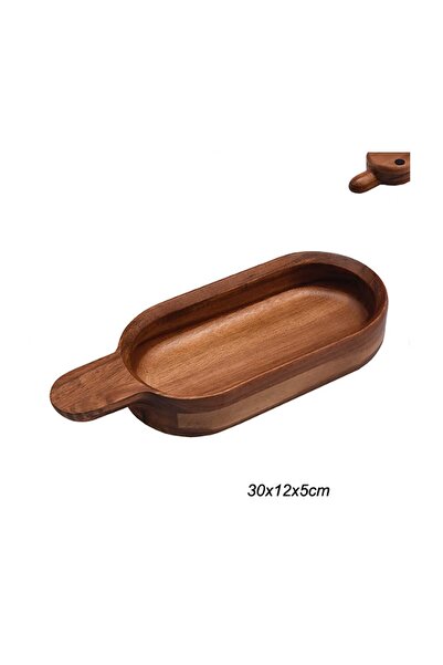 SepetçiBaba Akasya Tutmalı Sunum Tepsisi - Küçük Boy - 73530