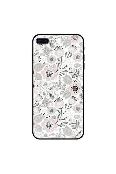 Covernex غطاء حماية لجهاز iPhone 8 Plus بنقشة زهور ونقاط سوداء
