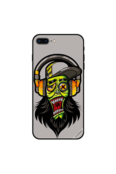 Covernex غطاء حماية لجهاز iPhone 8 Plus بطباعة رجل ملتح يستمع إلى الموسيقى