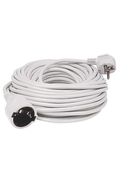 Somogyi Extension cord 10 m, white NV 2-10/WH/1.5