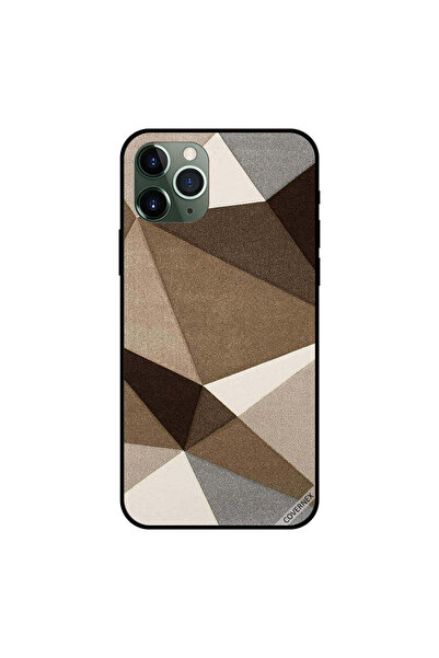 Covernex غطاء حماية لجهاز iPhone 11 Pro Max بنمط هرمي بني لامع