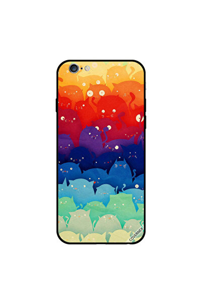 Covernex غطاء حماية لهاتف iPhone 6s Plus برسومات قطط ملونة