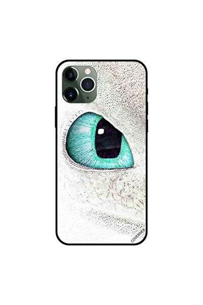 Covernex غطاء حماية لجهاز iPhone 11 Pro Max بتصميم عين القطة باللون الأخضر