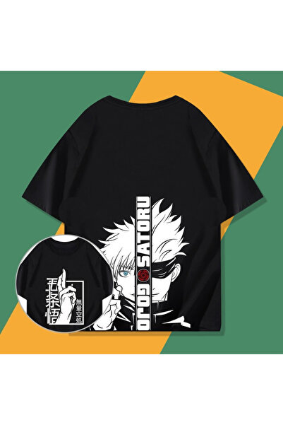 Flood Of Style تي شيرت رجالي منقوش بتصميم الرسوم المتحركة للجنسين Satoru RT R...