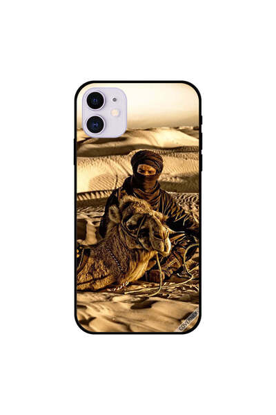 Covernex غطاء حماية لجهاز iPhone 11 - رجل مع جمله في الصحراء