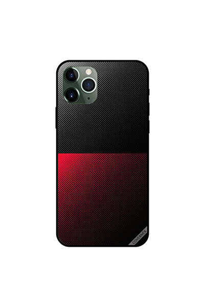 Covernex غطاء حماية لجهاز iPhone 11 Pro Max بنقشة منقط باللونين الأسود والأحمر