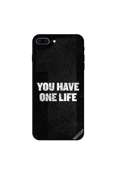 Covernex غطاء حماية لجهاز iPhone 7 Plus مكتوب عليه You Have One Life باللون ا...