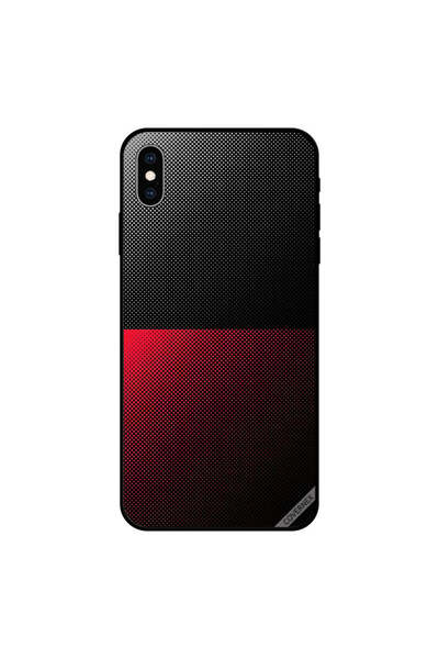 Covernex غطاء حماية لجهاز iPhone XS MAX بنقشة منقط باللونين الأسود والأحمر