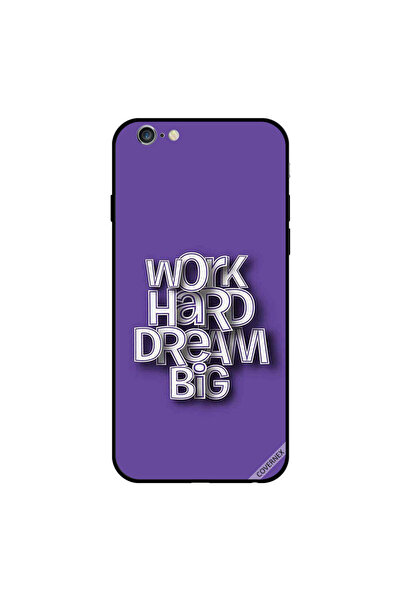 Covernex غطاء حماية لجهاز iPhone 6s Plus مطبوع عليه Work Hard Dream Big 3D