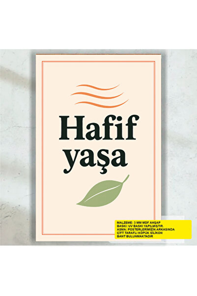 Hayat Poster Lagan godina zdrave ishrane, života bez stresa, retro drvene sli...
