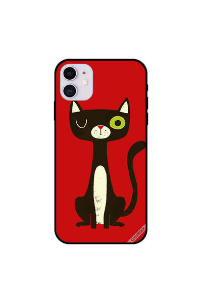 Covernex غطاء حماية لجهاز iPhone 11 بتصميم Kitten Wink