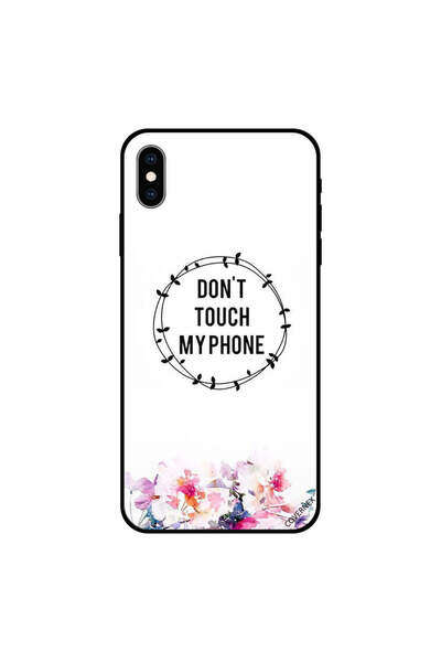 Covernex غطاء حماية لجهاز iPhone XS MAX مطبوع عليه عبارة "لا تلمس هاتفي"
