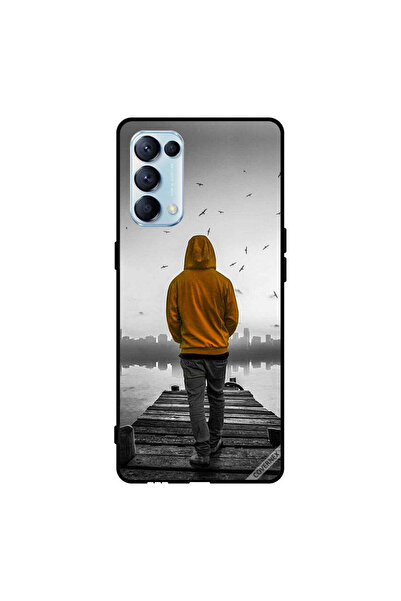 Covernex غطاء حماية لهاتف Oppo Reno5 Pro 5G - فتى حزين يمشي