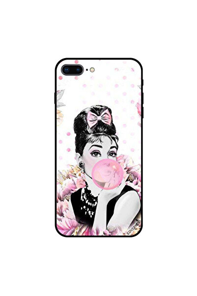 Covernex غطاء حماية لهاتف آيفون 7 بلس بتصميم مشبك شعر وردي