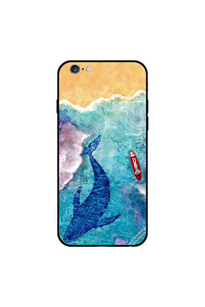 Covernex غطاء حماية لجهاز iPhone 6 بطبعة حوت وراكب أمواج