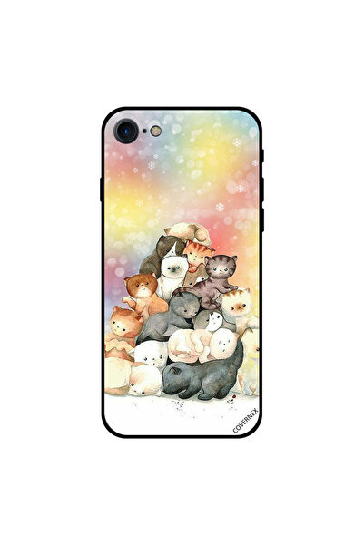 Covernex غطاء حماية لهاتف iPhone 8 بتصميم مجموعة قطط