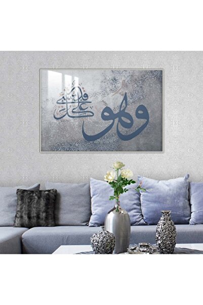 4gdran لوحة جدارية خشبية فاخرة مع برواز فضي و طبقة من الاكرليك الشفاف