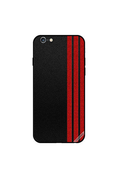 Covernex غطاء حماية لجهاز iPhone 6s Plus بثلاثة خطوط عمودية حمراء