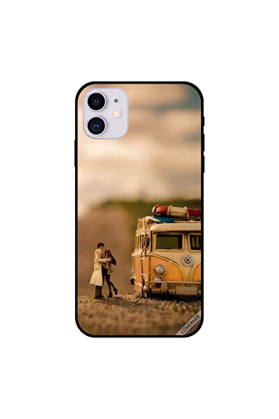 Covernex غطاء حماية لجهاز iPhone 11 بطبعة حافلة وزوجين عتيقين