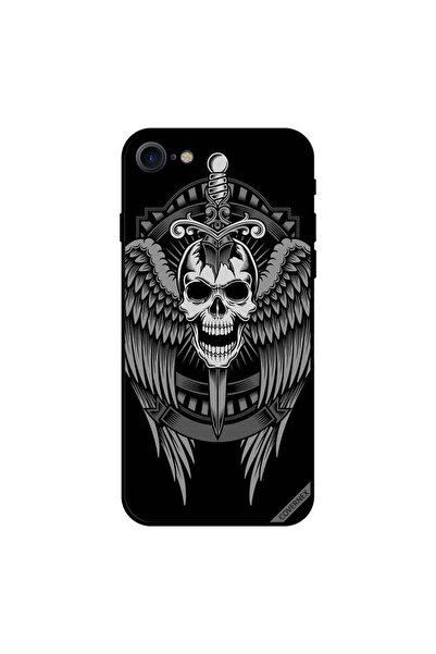Covernex غطاء حماية لجهاز iPhone 8 بتصميم جمجمة وأجنحة نسر