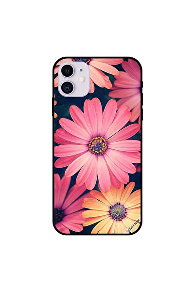 Covernex غطاء حماية لجهاز iPhone 11 بنقشة زهور الخوخ والوردي