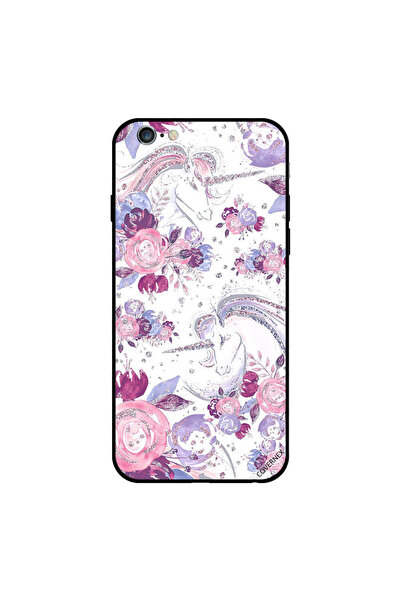 Covernex غطاء حماية لجهاز iPhone 6s Plus بنقشة زهور وحيد القرن