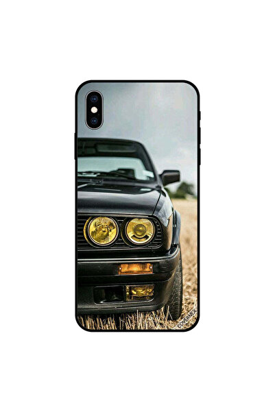 Covernex غطاء حماية لجهاز iPhone XS - أضواء سيارة ذهبية سوداء