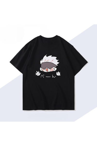 Flood Of Style Tricou unisex cu desen anime Jujutsu Kaisen Gojo Satoru