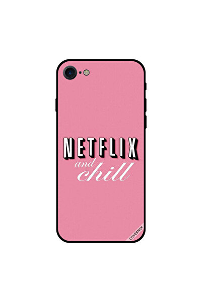 Covernex غطاء حماية لهاتف iPhone 8 باللون الوردي الهادئ من Netflix