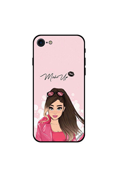 Covernex غطاء حماية لجهاز iPhone 8 بتصميم فستان وردي وفتاة لطيفة