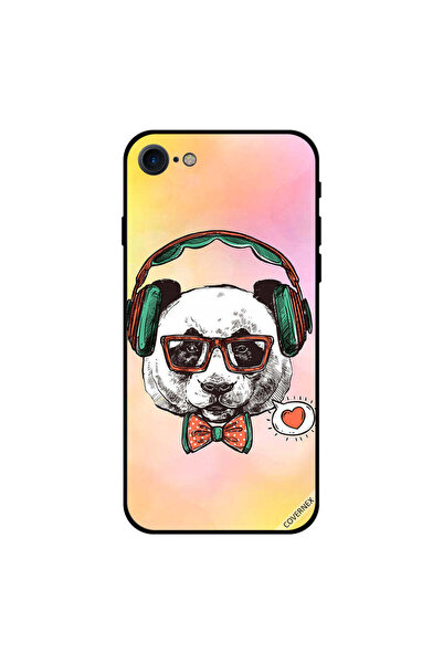 Covernex غطاء حماية لجهاز iPhone 8 بطبعة باندا وسماعات رأس
