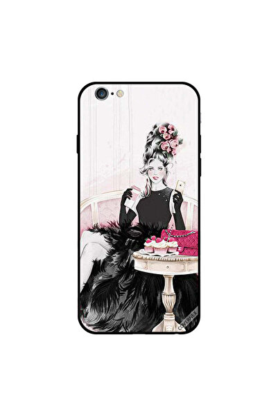 Covernex غطاء حماية لجهاز iPhone 6 بتصميم فتاة سوداء جاهزة للحفلات