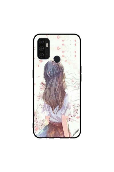 Covernex غطاء حماية لهاتف Oppo A11s/A53 5G، فتاة لطيفة في تفكير عميق