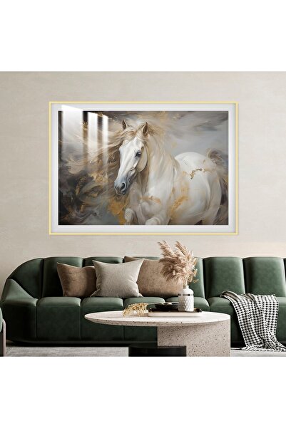 4gdran لوحة جدارية خشبية فاخرة مع برواز ذهبي و طبقة من الاكرليك الشفاف