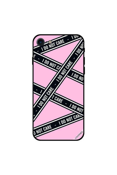Covernex غطاء حماية لجهاز iPhone 8 مطبوع عليه عبارة "لا أهتم بالشرائط"