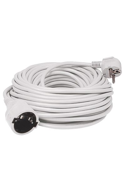 Somogyi Extension cord 10 m, white NV 2-10/WH/1.5
