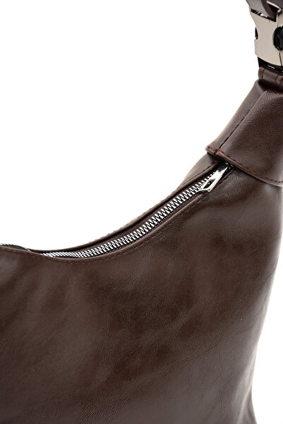 KOÇAK ÇANTA Women's Zippered Baguette Adjustable Strap Handbag and Shoulder Bag